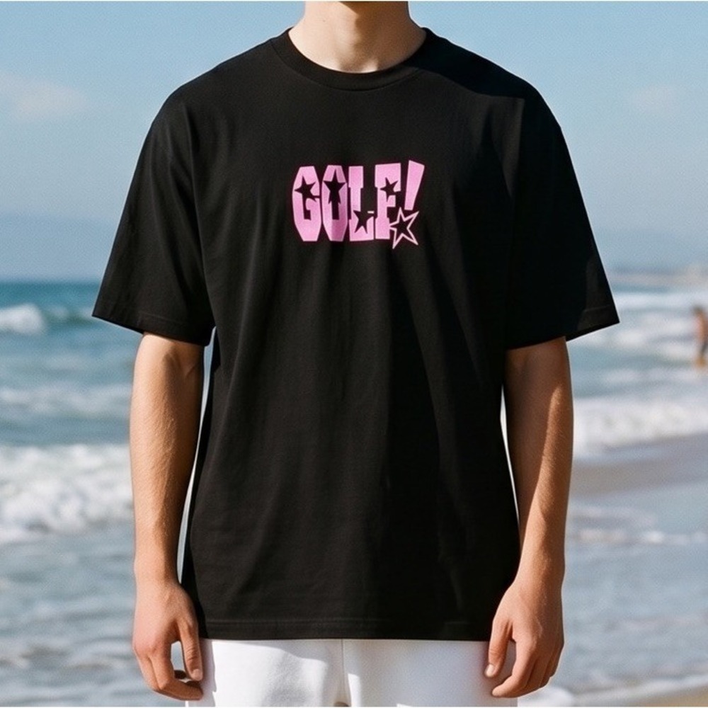 Golf Wang Shirt Mens‎ XL Black Pink GOLF! Star Logo Graphic Streetwear Tee